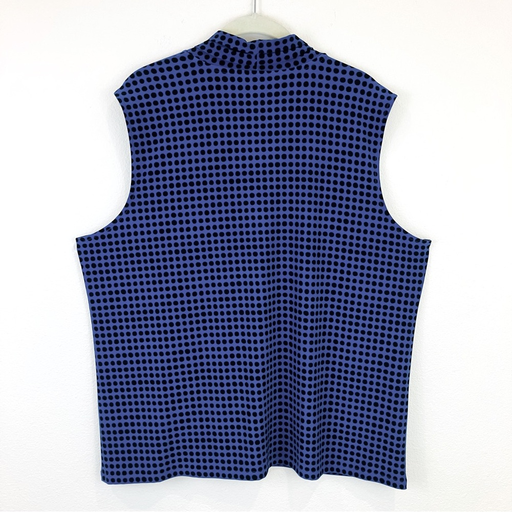 Anne Klein V-Neck Dot Shell - Picture 2 of 4